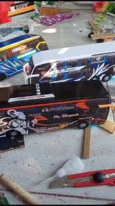 Miniatur Bus Bis Haryanto Wayang & Lampu Telolet Basuri