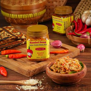SAMBEL DONG - Sambal Wijen Less Oil Botol 220 Gram Isi Lebih Banyak & Minyaknya Sedikit