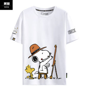 Snoopy Doggy Themed Short Sleeve T-Shirt Cotton