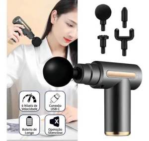 Mini Massage Gun Deep Tissue Massage Gunusb Recharge4 Massage Headstravel Home Handheld Electric Massagers For Body Muscle Relax 6 Modes