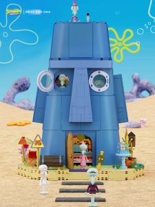 AREA-X | High Difficulty Adult SpongeBob SquarePants Plankton Statue Assembly Building Blocks