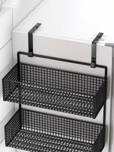 No-Drill Multi-Layer Fridge Side Storage Rack