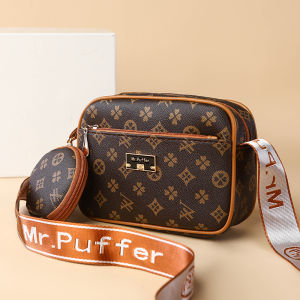 New Fashionable Floral Print Crossbody Bag Womens Multi-Functional Shoulder Bag for Middle-Aged And Elderly Versatile Purse