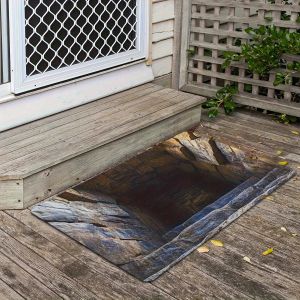 พรมปูพื้นลายภาพลวงตา 2 มิติ VIKAMA ลายหลุมไม่มีที่สิ้นสุด 6 แบบ สำหรับห้องนอน ห้องนั่งเล่น พรมเช็ดเท้า ของตกแต่งบ้าน