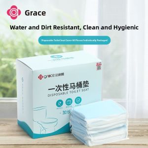 MONLEYTA | Disposable Toilet Seat Cover 60 Pieces Stick On Travel Portable For Postpartum Home Use Toilet Mat Manlieta Brand
