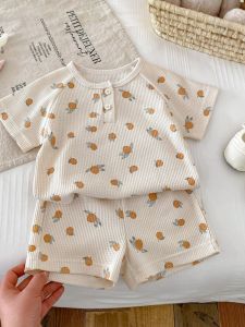 Bộ Đồ Ngủ Mùa Hè Thoáng Khí Cho Bé Tagkita Bộ Đồ Ngủ Mùa Hè Cho Bé Trai Và Bé Gái Bằng Cotton Pha Polyester Thường Ngày