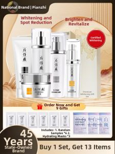 Pzh Piezhuang White Whitening Moisturizing Skin Care Water Milk Set Hydrating Gift Box 4016 Facial Care Kit for Beauty And Health