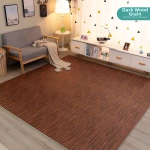 Home Use Foam Floor Mat 60x60 Wood Grain Pattern Bedroom Tatami Style Connecting Crawling Puzzle Design Dormitory Sponge Pad