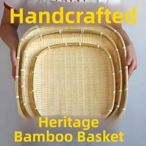 Handwoven Bamboo Basket
