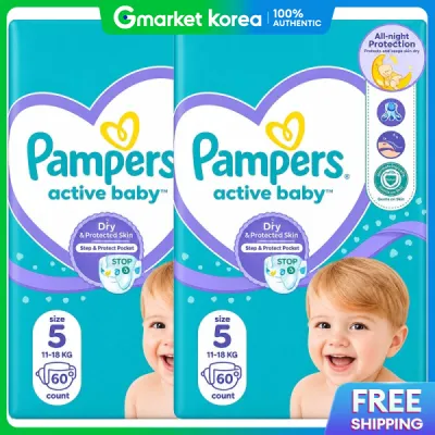 Pampers | European Pampers Baby-Dry Tape Diapers Size 5 (2 Packs)