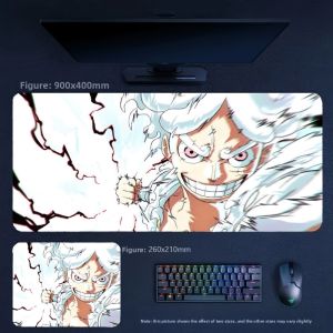 Bandai | Two-dimensional Animation Leather Mouse Pad ONE PIECE Luffy Series Creative Printing Leather Mouse Pad Office Cute Keyboard Pad