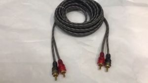 24ส่งเร็วจากกทมสายทองแดงบริสุทธิ์ RCA1 เมตร ถึง 5เมตรสายสัญญาณ RCA Jack คุณภาพสูงใช้สำหรับระบบเสียงรถยนต์