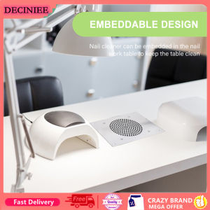DECINIEE Nail Dust Collector Vacuum for Manicure Built-In Table Desk Nail Dust Vacuum Cleaner Manicure Machine Nail Salon