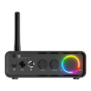 Home Mini Digital Amplifier Speaker Power Amplifier 200W Fever Grade Bluetooth Amplifier 5.3 Dual Channel