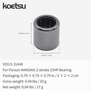 KOETSU Bearing - Suitable for Two-Stroke 15 HP Yamaha Parsun and Hangkai Outboard Boat Engine Parts Kits