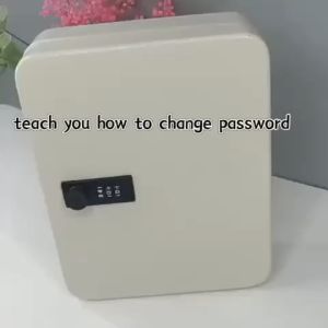 TRENY Home Resettable Code Metal Combination Lock Wall Mounted Storage Key Safe Box