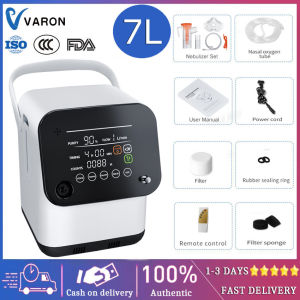 ❤Local delivery+COD❤ Oxygen Concentrator 1-7 L/Min Adjustable Flow 93±3% High Oxygen Concentration 2-in-1 Machine Oxygen Therapy and Nebulizer Therapy