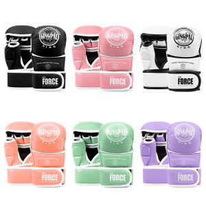 Professional MMA Boxing Gloves Half Finger Sandbag Karate Muay Thai Training Gloves PU Adult Kids Thickened Boxing Equipment