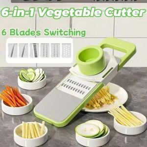 6 in 1 Vegetable Cutter Slicer Multi Functional Slicer Kitchen Tool for Grating Chopping