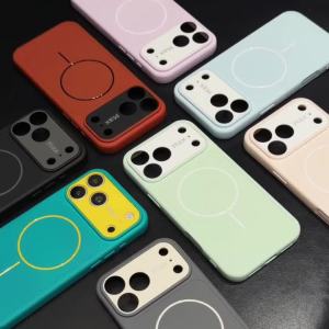 Liquid Silicone Matte Soft Magnetic Case for iPhone 17 16 15 14 Pro Max 13 For Magsafe Wireless Charging Shockproof Back Cover