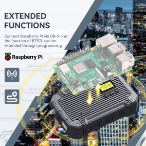 Retevis RT97L Up to 25W GMRS High-Power Repeater IP66 Waterproof Long Range Base Station Compatible with Raspberry Pi for Farms Remote Areas & Home Use