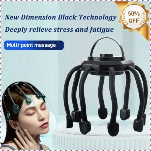 Head Massager Modern Red Light Physiotherapy Multi-noise Reduction Wireless Use Ergonomic Work