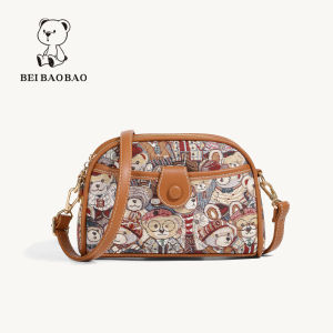 Beibaobao Cartoon Little Bear Shoulder Bag 2024 Summer New Trendy Womens Bags Easiest for Match Fashion Crossbody Bag