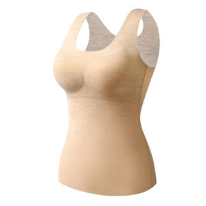chaqi | Heated Thermal Warm Padded Vest Integrated Bra Lingerie