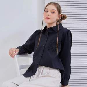 RESU LACE SHIRT - KEMEJA WANITA BKK KEMEJA POLOS KATBOL ATASAN WANITA LENGAN PANJANG BLOUSE KATBOL TERBARU BEST SELLER