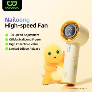GOOJODOQ | GOOJODOQ Nailoong GFS001 4000 mAh Turbo Jet Mini High Speed Rechargeable Fan Handheld Portable Strong Wind 100 Gear