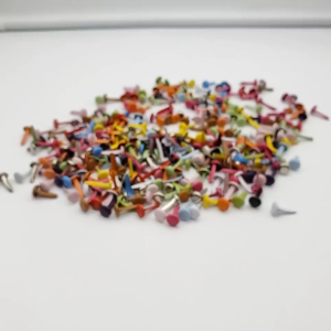 100Pcs Paku Belah Pengikat Kertas Warna Warni / Paper Fastener Colorful Gold Silver