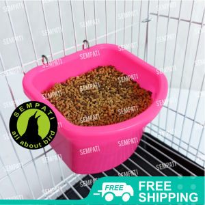 SEMPATI Cepuk Wadah Tempat Makan Minum Pakan Burung Ayam Ma1 Tempat Makan Ayam Burung Lovebird Kenari Kelinci Sugar Glider Dll CPMA1
