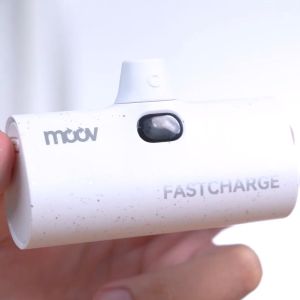 [แพ็คส่งเร็ว1วัน] Moov PB02 แบตสำรอง 5000mAh Type C Mini Powerbank ชาร์จเร็ว 20W พาวเวอร์แบงค์ แคปซูล มินิ พกพา สำหรับโปรแกรมและสมาร์ทที่ใช้งาน สำหรับแท้ 3.5mm สามารถเชื่อมต่อได้กับหลากหลายเครื่องจักร รุ่น 12/13/14/15
