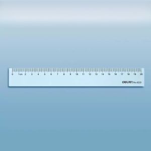 Transparent Plastic Ruler Deli Acrylic Drawing Measuring Tool 20cm Student 30cm Teacher Professional Drafting Ruler Office Construction Engineering Drawing Long Ruler