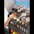 Lemari Dapur Minimalis Lemari Piring Dapur  Rak Oven Rak Microwave Rak Bumbu Dapur Stainless. 
