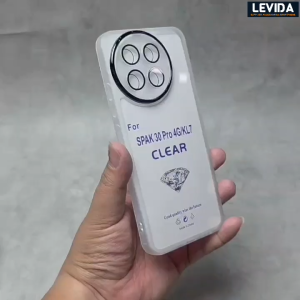Soft Case Lens Metalic Transparan Tecno Spark 30 Pro