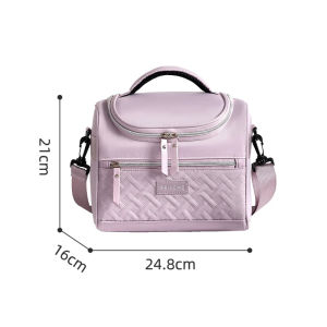 Large Insulated Lunch Bag Cooler Hand Washable Durable Polyester Lunch Box with Padded Shoulder Strap for Work School Picnics