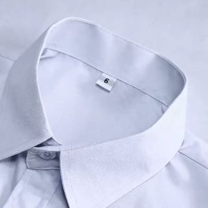 Áo sơ mi nam trắng tay ngắn cho học sinh TIỂU HỌC áo sơ mi trắng đi học chất vải KATE bền màu phong cách thanh lịch