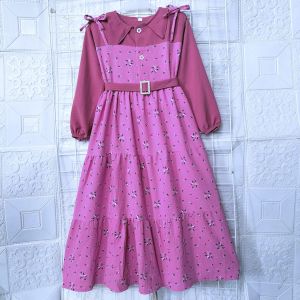GAMIS ANAK PEREMPUAN KEKINIAN/ TALITA DRESS 2-12 THN BAHAN CRINKLE RATU