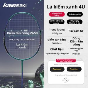 KAWASAKI | Bộ Vợt Cầu Lông Chuyên Nghiệp Sợi Carbon Nhẹ