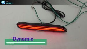 Toyota Vellfire Alphard Camry Wish Harrier Innova Rear Bumper Reflector Dynamic LED (RED) Lens Square