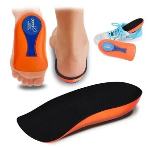 SRIEI แผ่นรองเสริมส้นสูง เท้าแบน PU เจลรองเท้ากีฬา Sole Insert ขาประเภท Plantar Fasciitis บรรเทา แผ่นรองเท้าปวดส้นเท้า