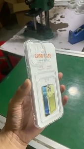 HS Shock-Arsorbing Shockproof Transparent Case with Card Holder for Samsung Galaxy A34 A24 4G A14 4G