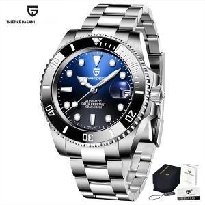 Đồng Hồ Nam Pagani Design 2025 Cao Cấp Mặt Kính Sapphire Tự Động Chống Nước Dạ Quang Thép Không Gỉ Thể Thao Có Lịch