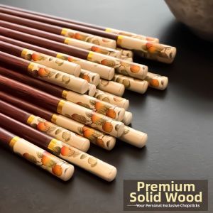 Anti-slip Mildew-resistant Antibacterial Heat-resistant Wooden Chopsticks