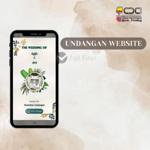 UNDANGAN PERNIKAHAN DIGITAL WEBSITE CANTIK ELEGAN DAN UNIK