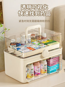 Large Capacity Thickened Emergency Medicine Box Multi-layer Storage Organizer for Home And Travel Child Safety Storage Case