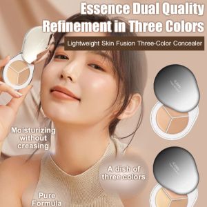 Student TriColor Blemish Acne Dark Circles Concealer Palette