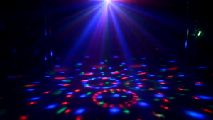COD Cepat Lampu Disco Hias LED RGB Kamar Putar Sorot Panggung Proyektor 240V 6W with Remote Control