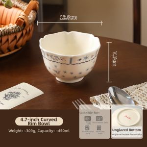 SHELI | Ceramic European Style Elegant Tableware Set Plates Bowls